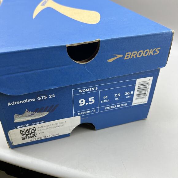 Brooks Adrenaline GTS 22 Running Sneakers Women Size 9.5 Gray Blue Comfort Shoes - Picture 9 of 9